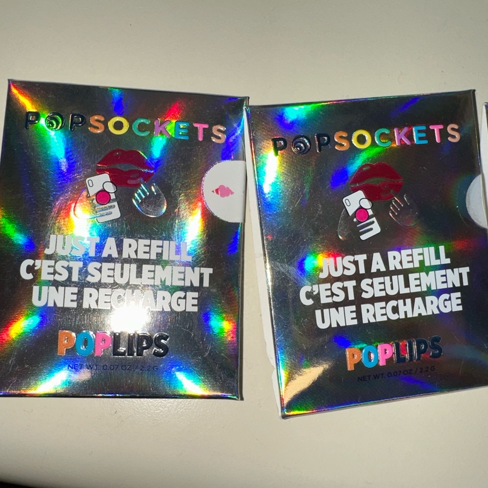 Pop socket, pop lips refills